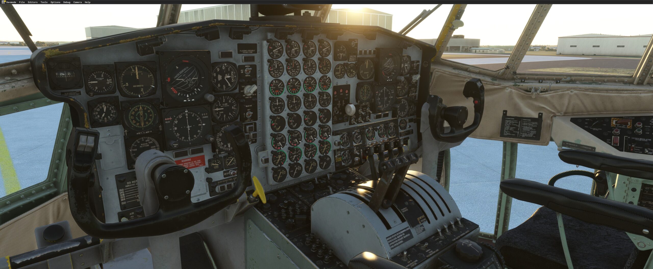 Captain Sim C-130 cockpit