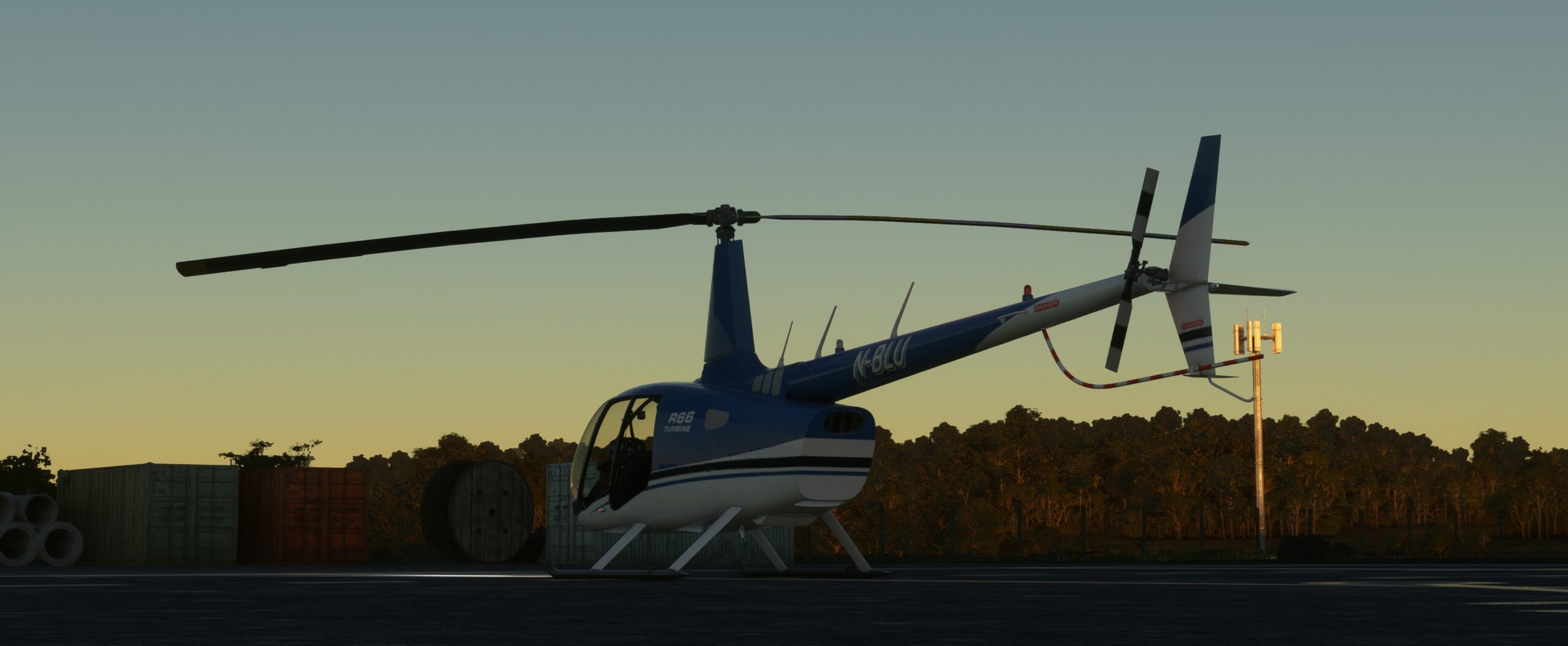 MSFS R66 sunset