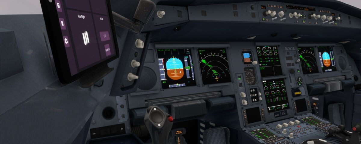 LatinVFR A340 PFD view