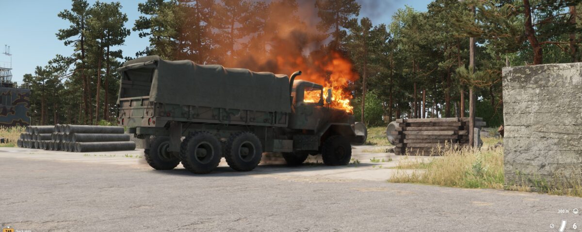 Arma Reforger Truck fire