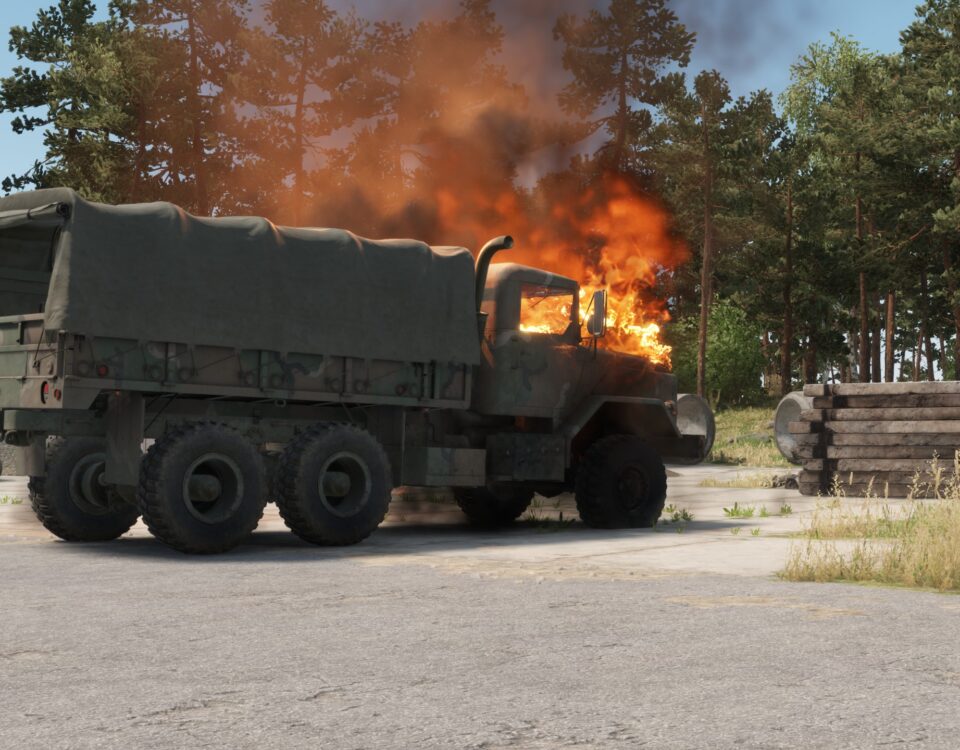 Arma Reforger Truck fire