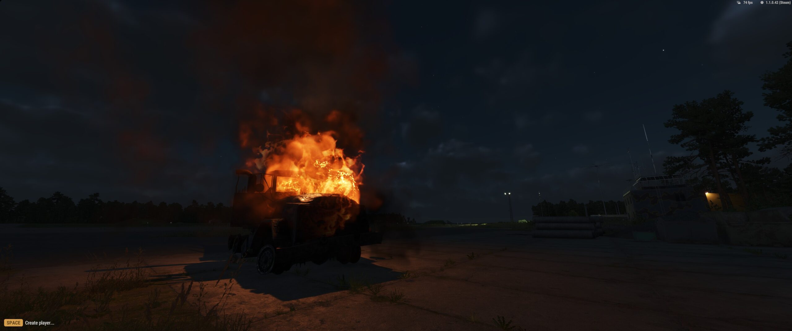 Arma Reforger Truck on Fire