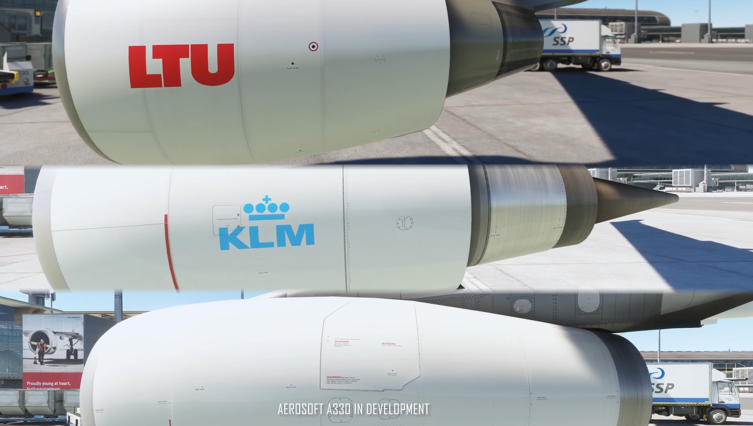 Aerosoft A330 engine types