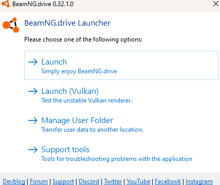 Beam.NG Launcher