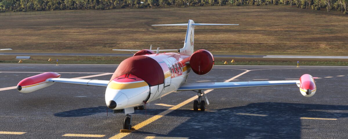 Flysimware Learjet 35 Cockput and engine covers