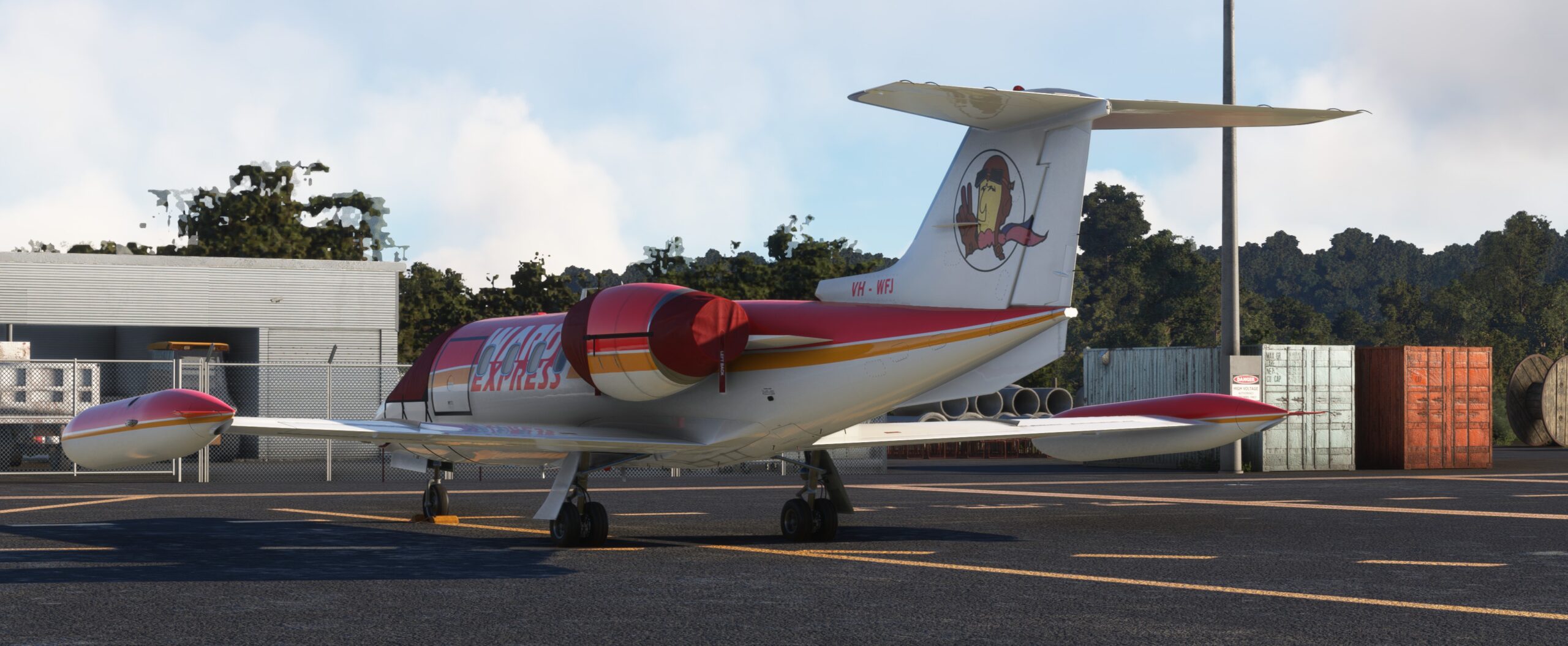 Flysimware Learjet 35 Parked