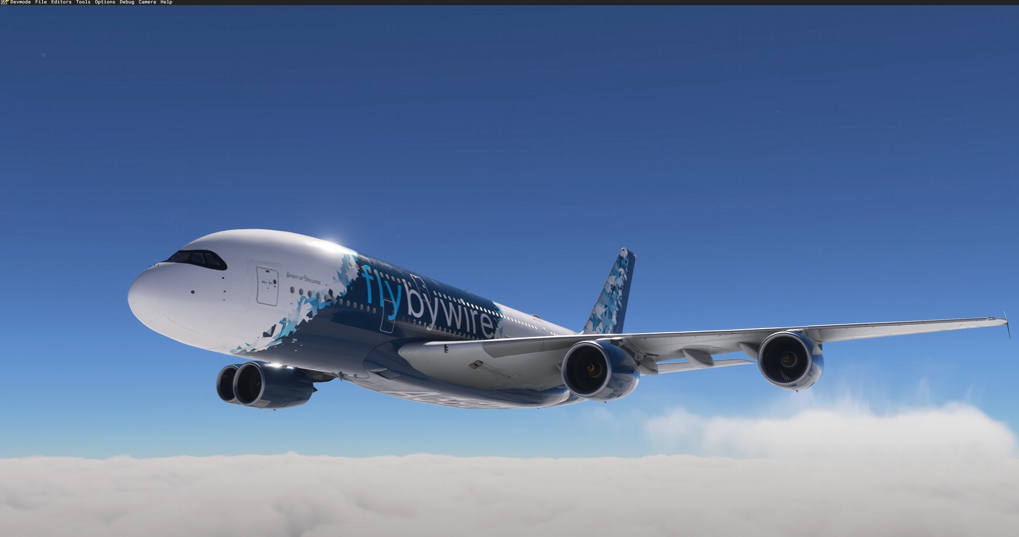 FlyByWire A380 Cruise external