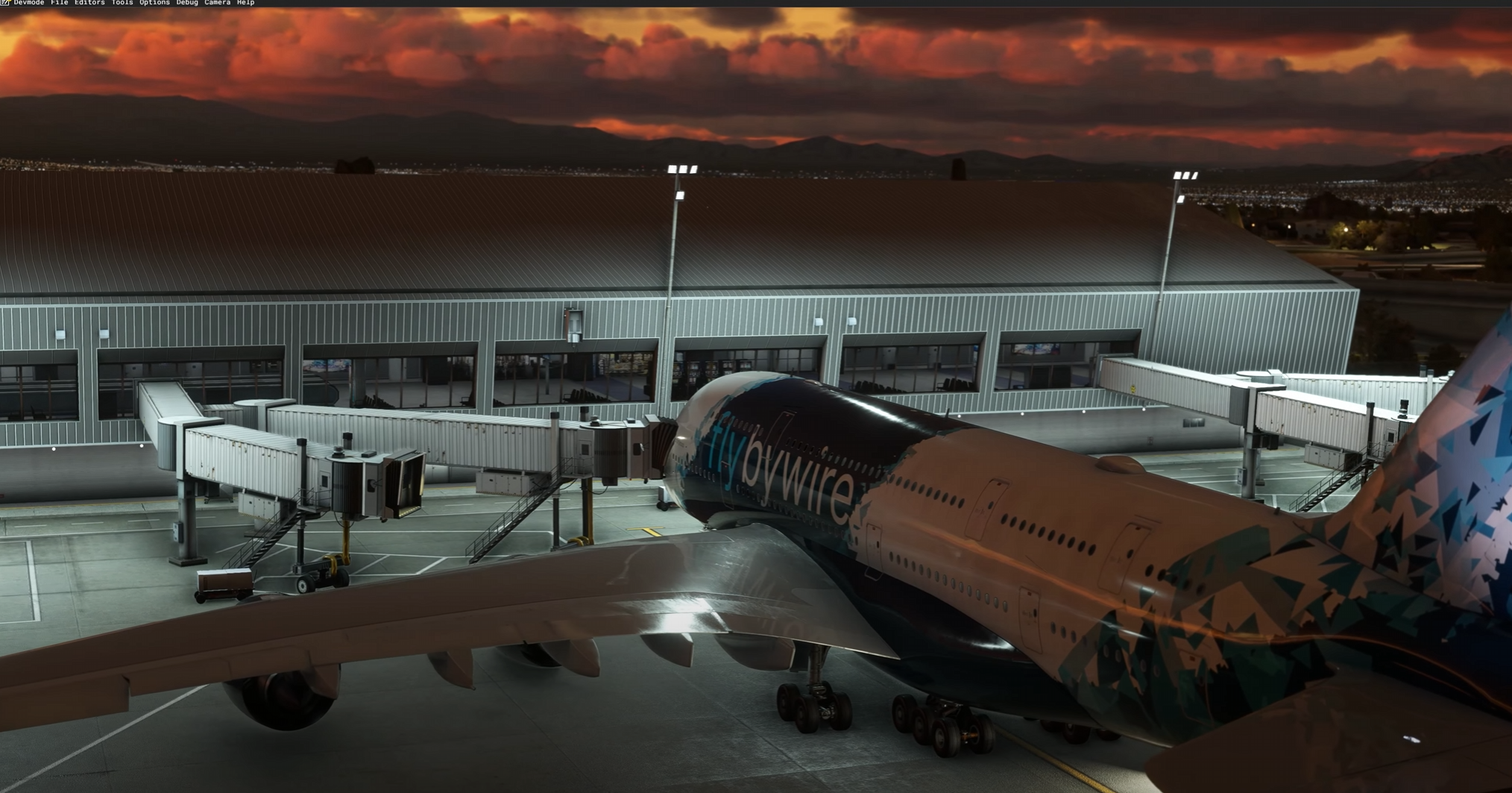 Flybywire A380 At gate