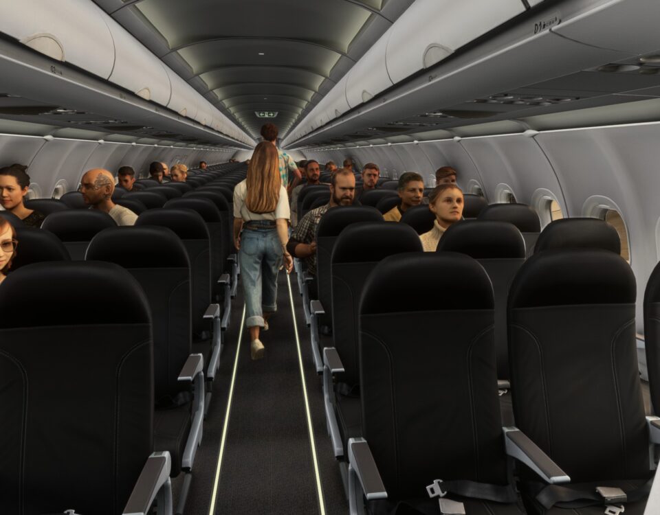 GSX Passengers sitting Fenix A320 MSFS 2020