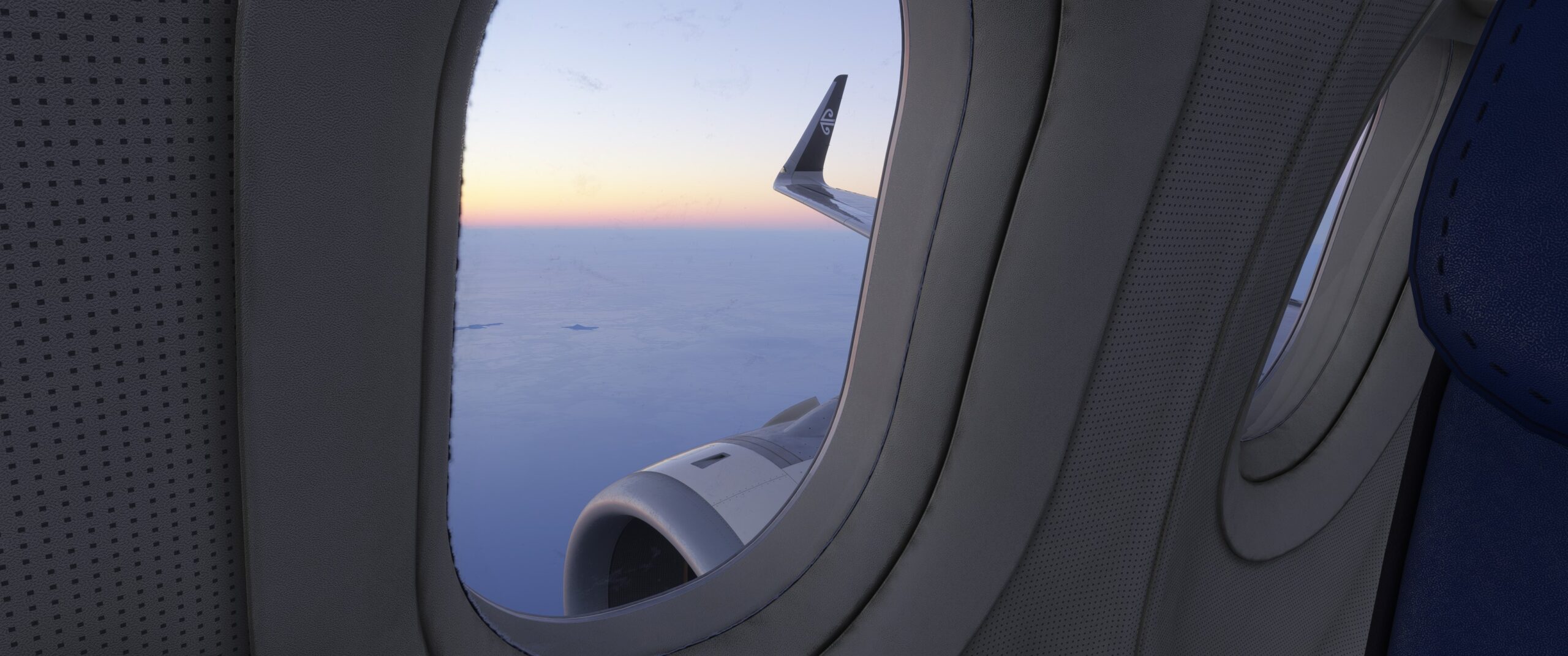 A321 Engine Sunset