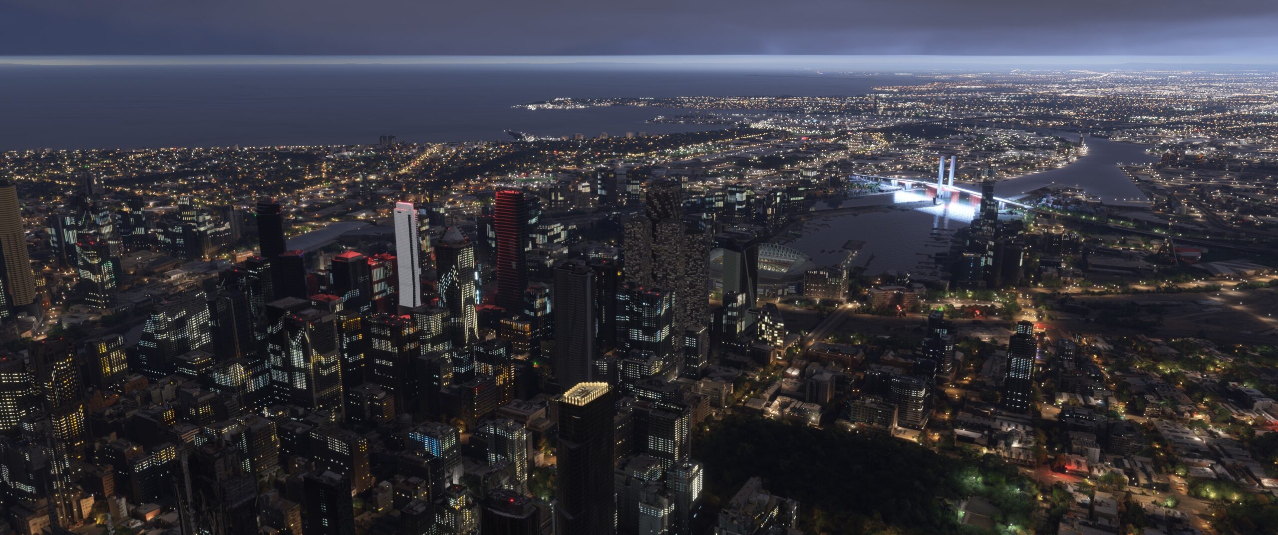 Melbourne City Skyline Microsoft Flight Simulator 2024