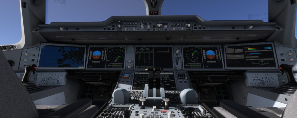 MSFS2024 iniBuilds A350 cokcpit